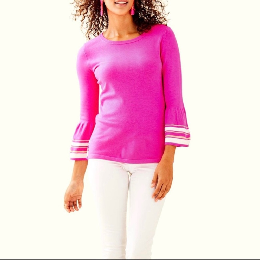 🌸 Lilly Pulitzer Callee Sweater Size Large Pink